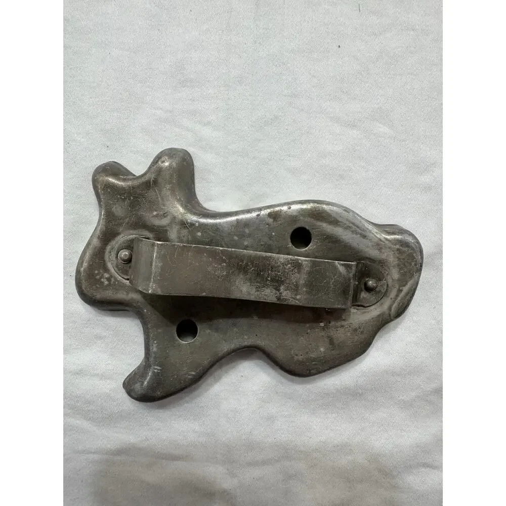 Vintage‎ Silver Tin Cookie Cutters Animals